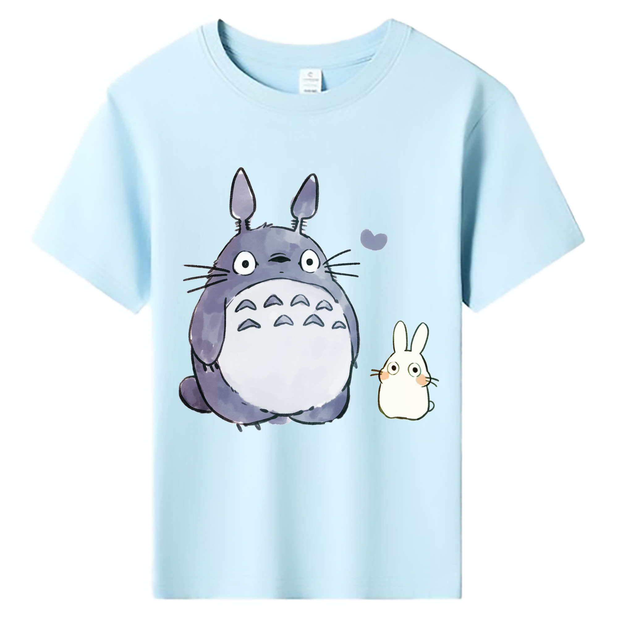 （画像用） となりのトトロ 草壁メイ 草壁サツキ My Neighbor Totoro Satsuki Kusakabe Mei Kusakabe 綿100％キッズTシャツ（フロントプリント）
